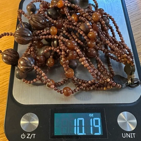 Stephen Dweck Tiger Eye Jasper Agate Amber Mixed Strand Necklace GUC - Picture 4 of 6